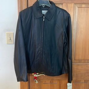 NWT Women’s black leather jacket